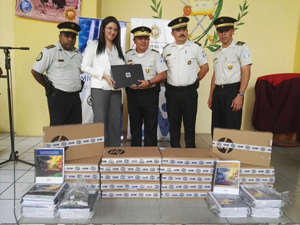 OIM a través de su Programa Mesoamérica, hizo entrega a la Policía Nacional Civil de nuevas herramientas tecnológicas y didácticas