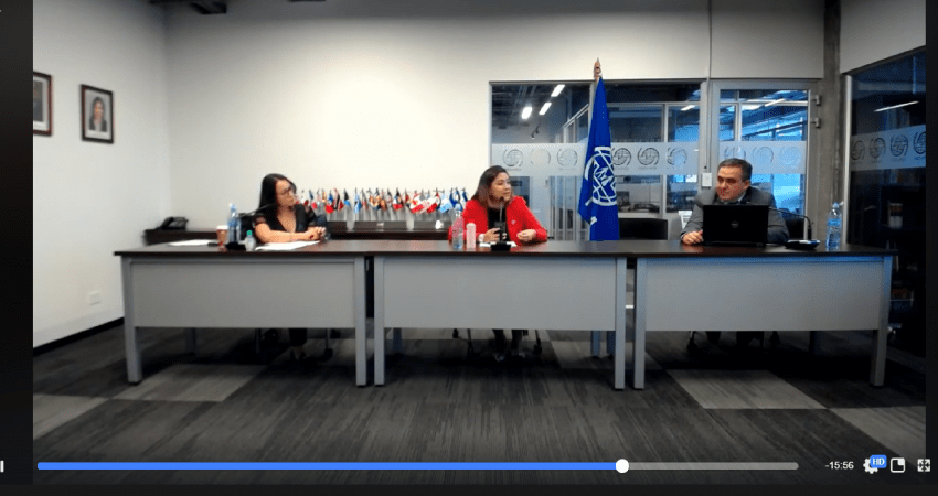 Participan en el panel representantes de la Dirección General de Migración y Extranjería, la OIM Costa Rica y el Organismo de Investigación Judicial